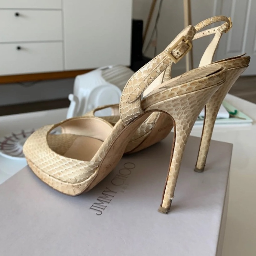 Authentic Water Snake Jimmy Choo Sandals